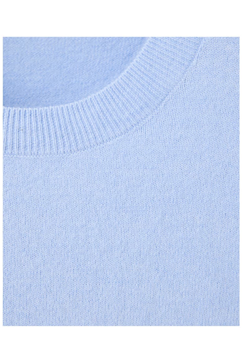 Short Sleeve Crewneck Sweater, Alternate, color, SKY BLUE