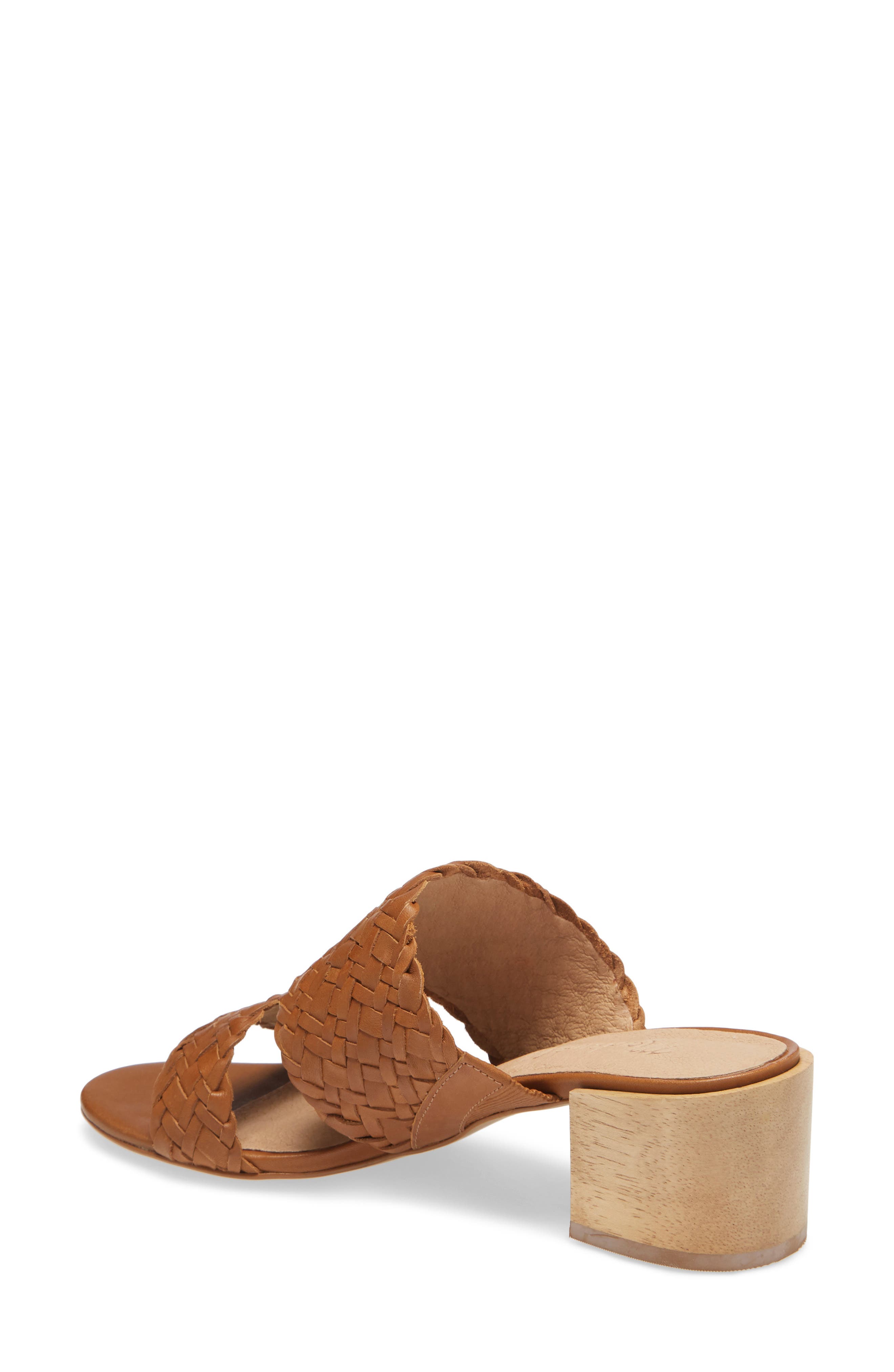 The Kiera Woven Mule Sandal, Alternate, color, BROWN