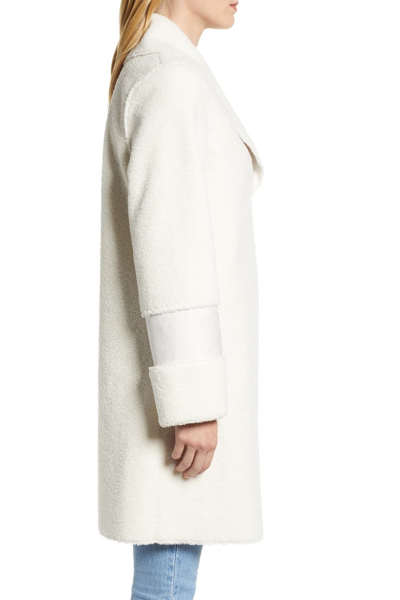 Faux Shearling Coat, Alternate, color, IVORY
