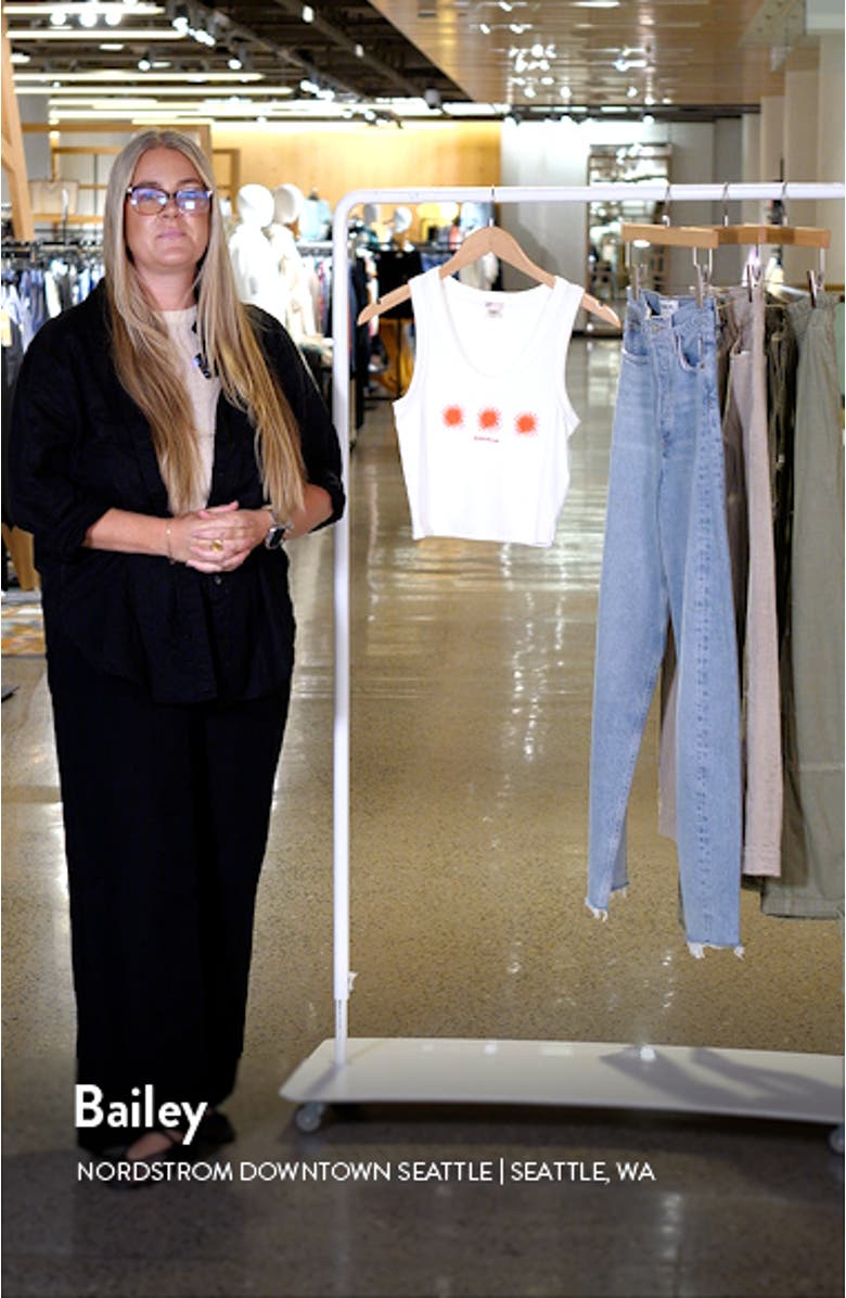 On Repeat Rib Crop Graphic Tank, sales video thumbnail