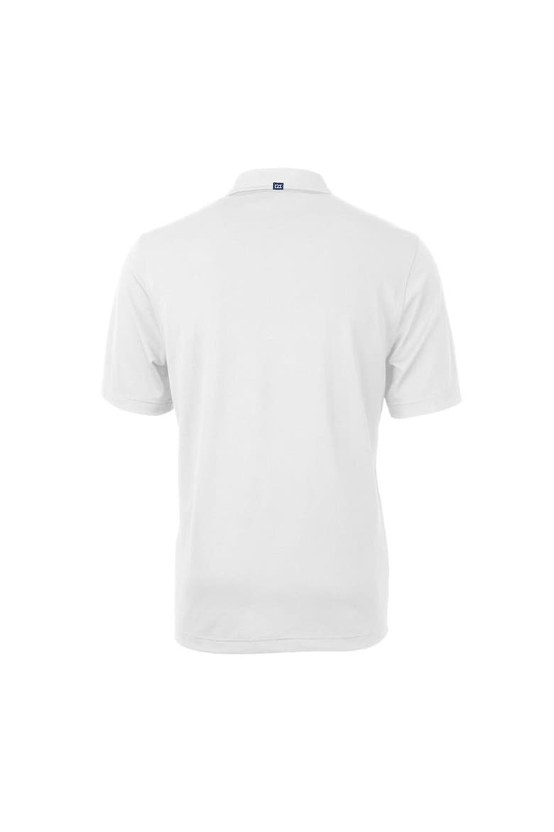 Men's Cutter & Buck White Marshall Thundering Herd Team Big & Tall Virtue Eco Pique Recycled Polo, Alternate, color, White