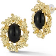SPHERA MILANO Ornate Wreath Stud Earrings