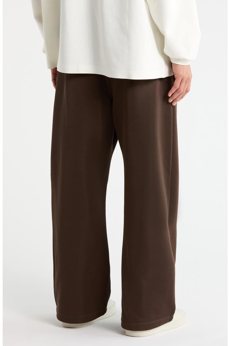 Lounge Wide Leg Sweatpants, Alternate, color, BROWN