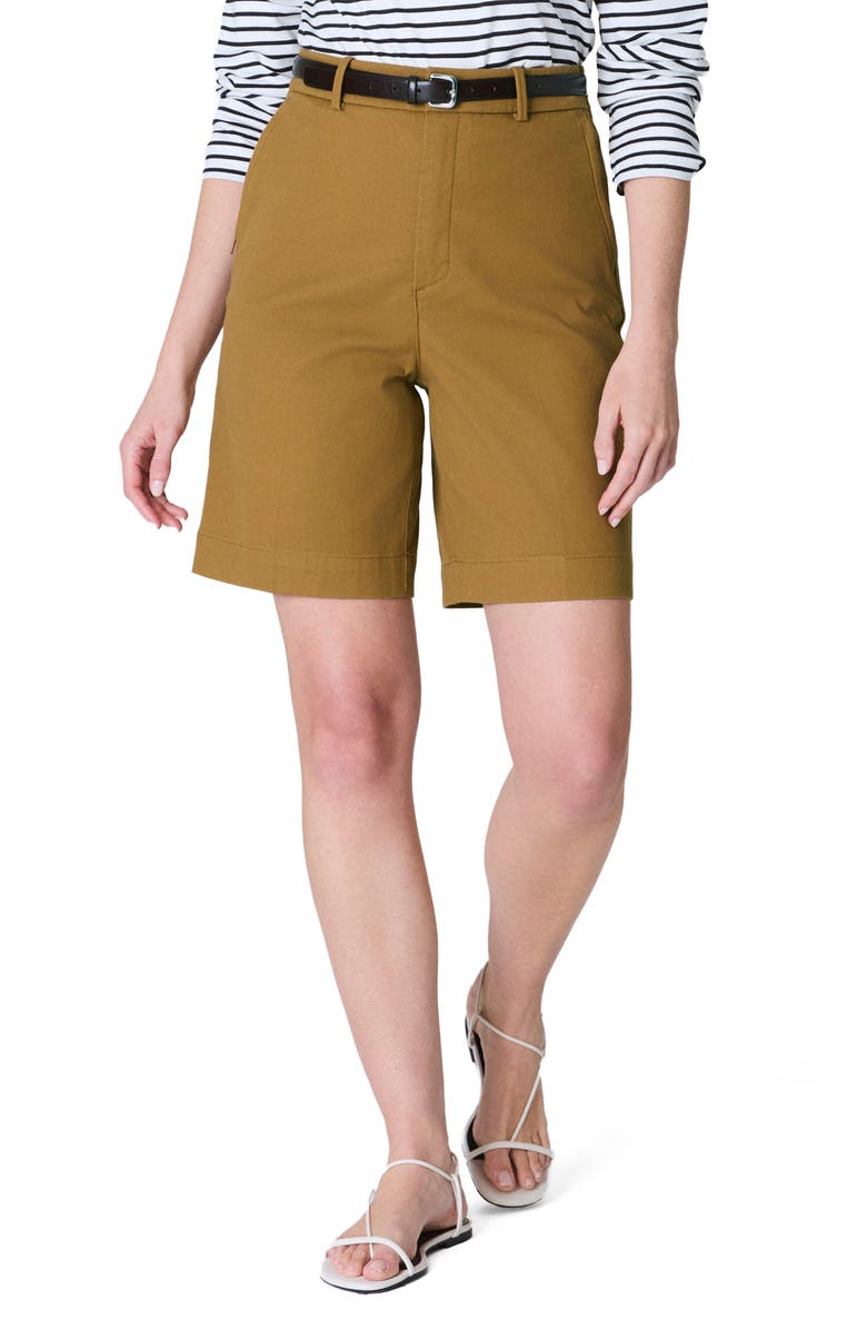 SPANX<sup>®</sup> SPANXsupersmooth<sup>™</sup> Stretch Twill Shorts, Main, color, Flax