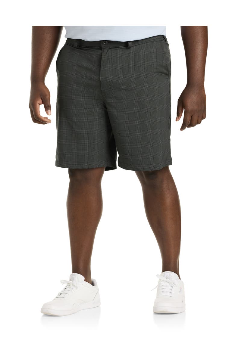 Reebok Big & Tall Performance Plaid Golf Shorts, Main, color, 