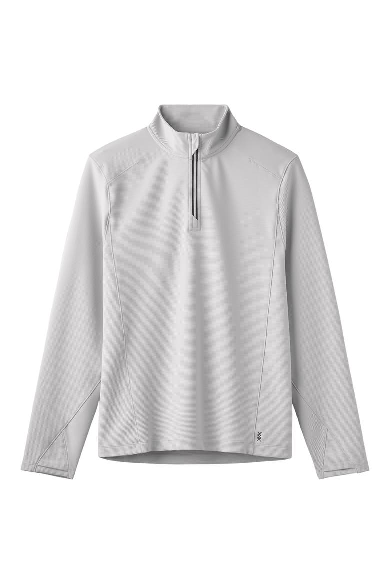 Covert Rib Quarter Zip Pullover, Alternate, color, WHISPER GRAY