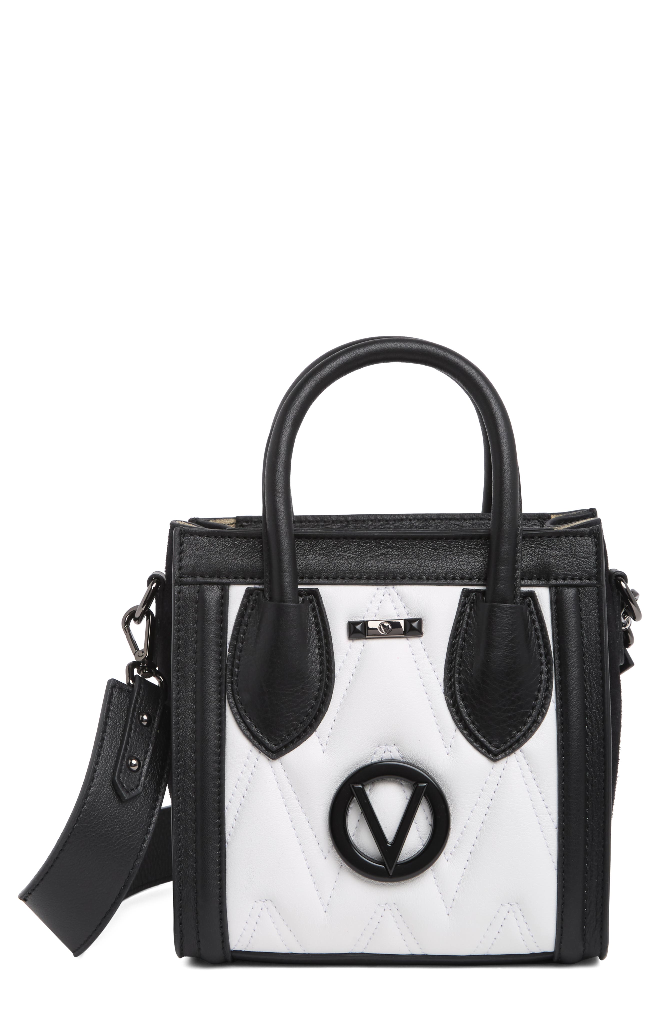 VALENTINO BY MARIO VALENTINO Eva Quilted Convertible Top-Handle Bag, Main, color, 