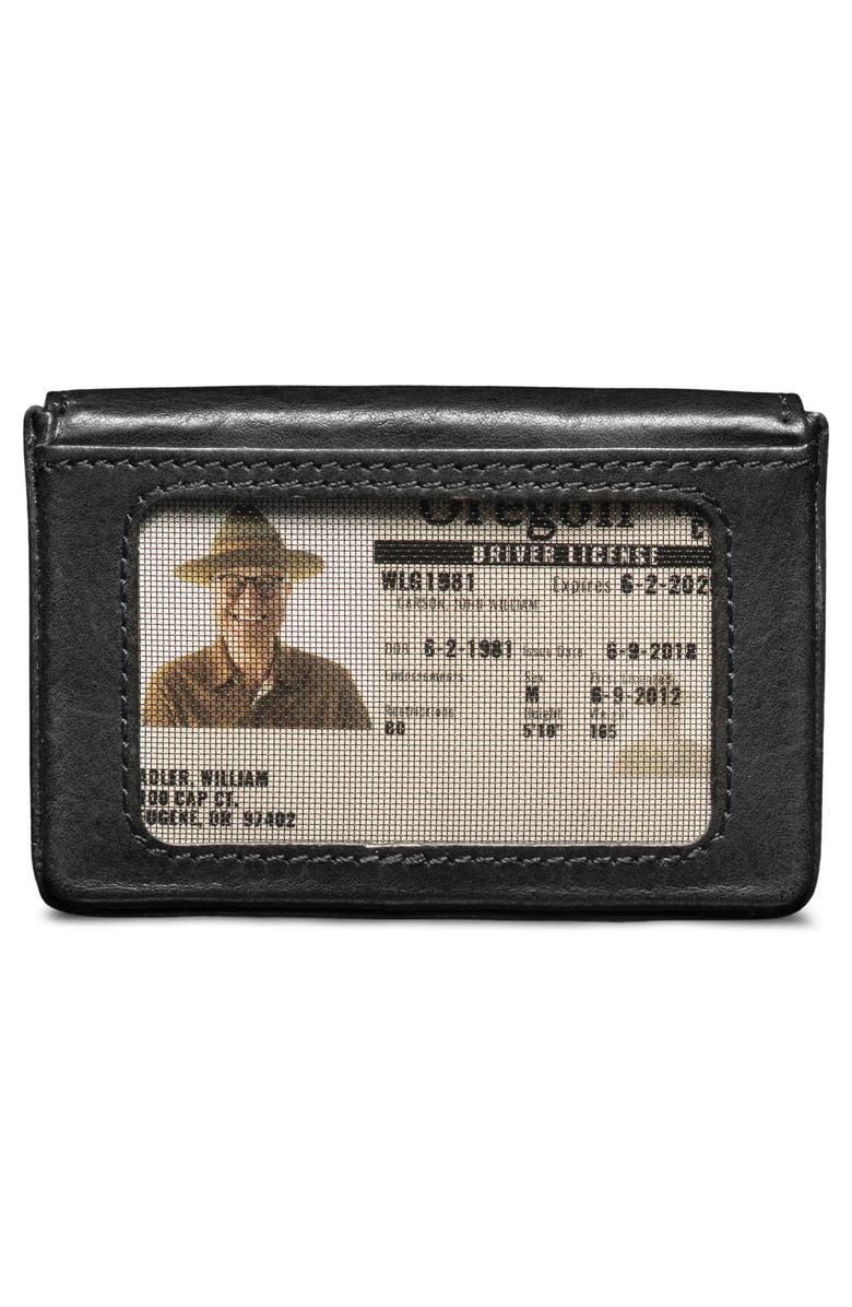 Will Leather Goods William Leather Card Case, Alternate, color, Black