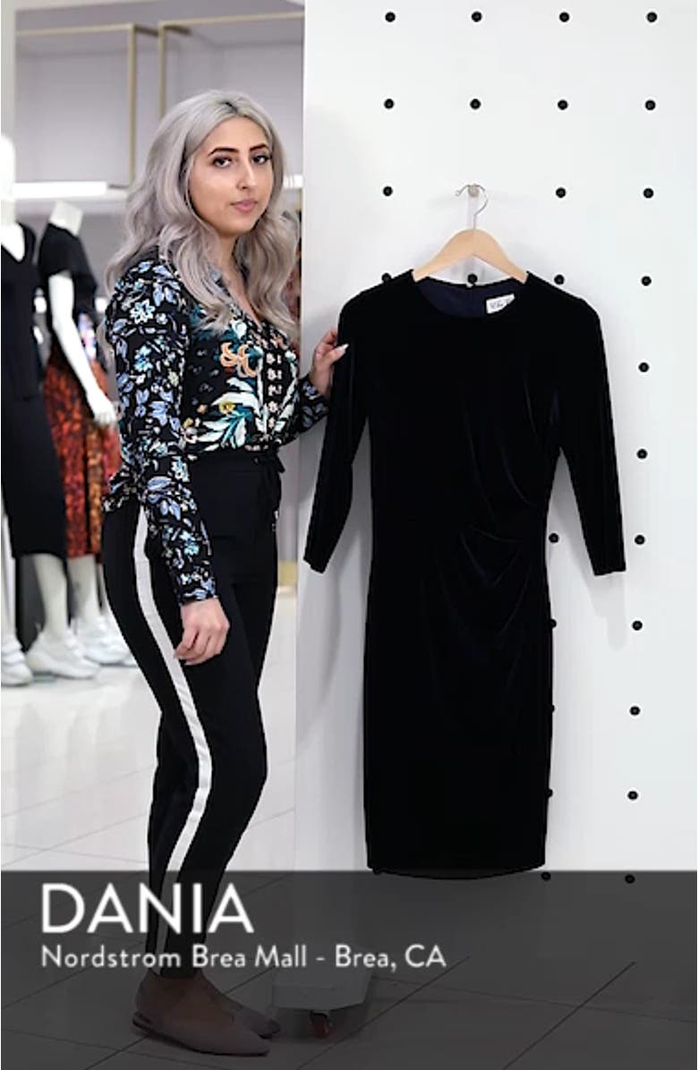 Velvet Sheath Dress, sales video thumbnail