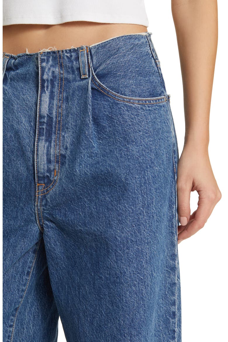 Taylor Pleated Wide Leg Jeans, Alternate, color, SWEET MEMORY