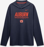Nike Men's Nike Navy Auburn Tigers 2026 Sideline Lightweight Long Sleeve Hooded Dri-FIT Top