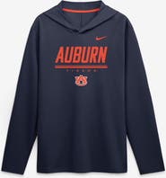 Nike Men's Nike Navy Auburn Tigers 2026 Sideline Lightweight Long Sleeve Hooded Dri-FIT Top