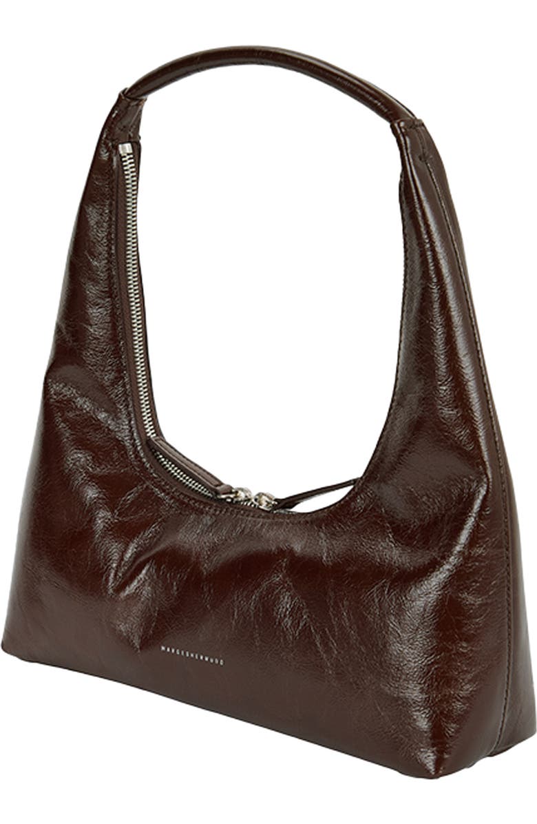 MARGESHERWOOD Leather Hobo Bag, Alternate, color, Mocha Crinkle