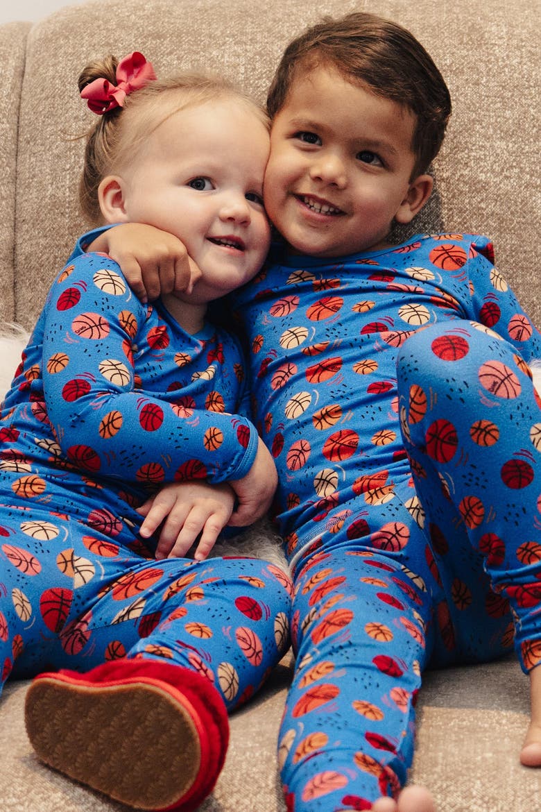 'Clover x Trae Young Two-Piece Pajama Set, Alternate, color, Basketball