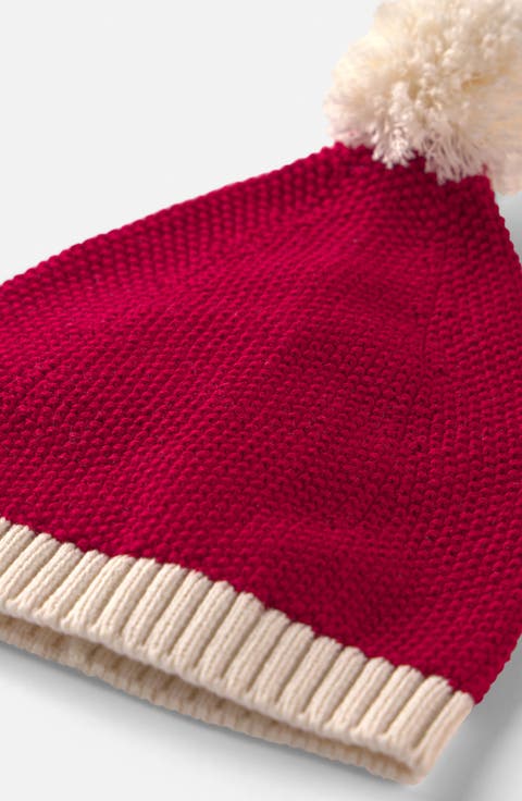 Kids' Organic Cotton Santa Hat