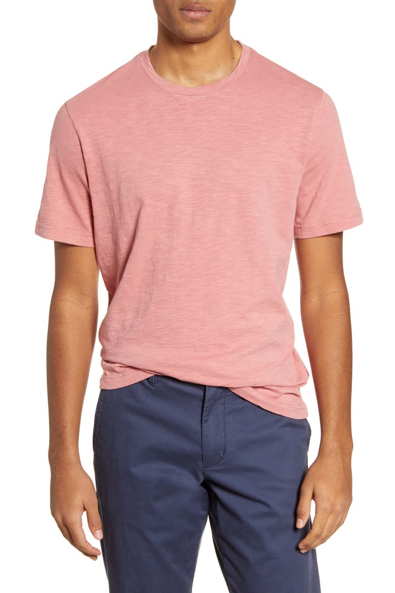 Solid Slub T-Shirt, Main, color, PINK COMPACT