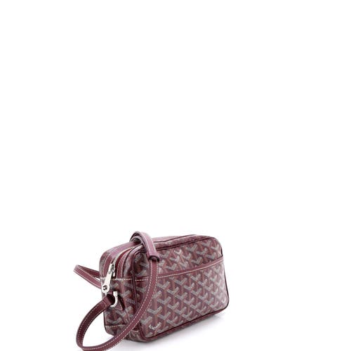 Pre-owned Goyard Goyard Cap Vert Bag Coated Canvas In Burgundy