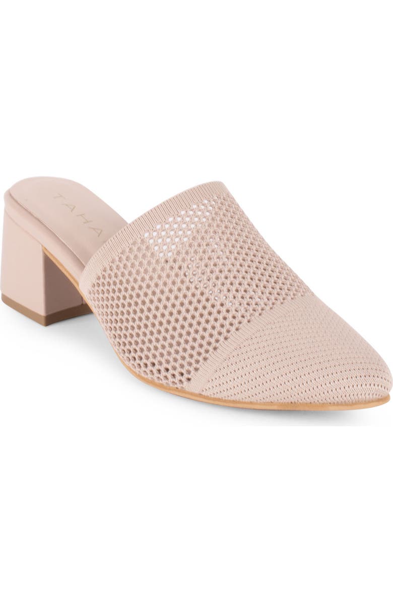 Tahari Santorini Knit Mule, Main, color, Natural