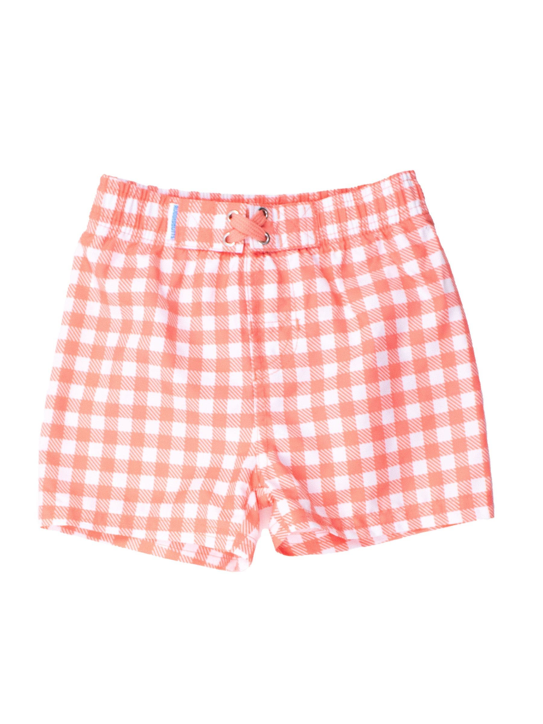 selected Coral Gingham