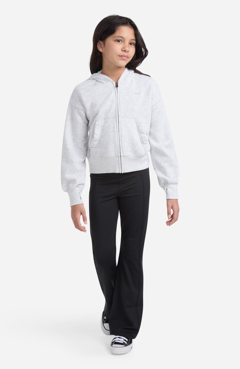 abercrombie kids Kids' Essential Zip Hoodie, Alternate, color, Anf Light Grey Heather