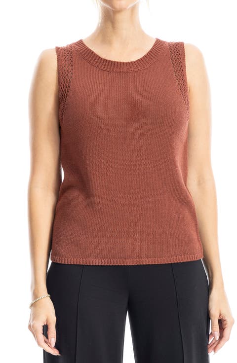 Pointelle Stitch Crocheted Tank