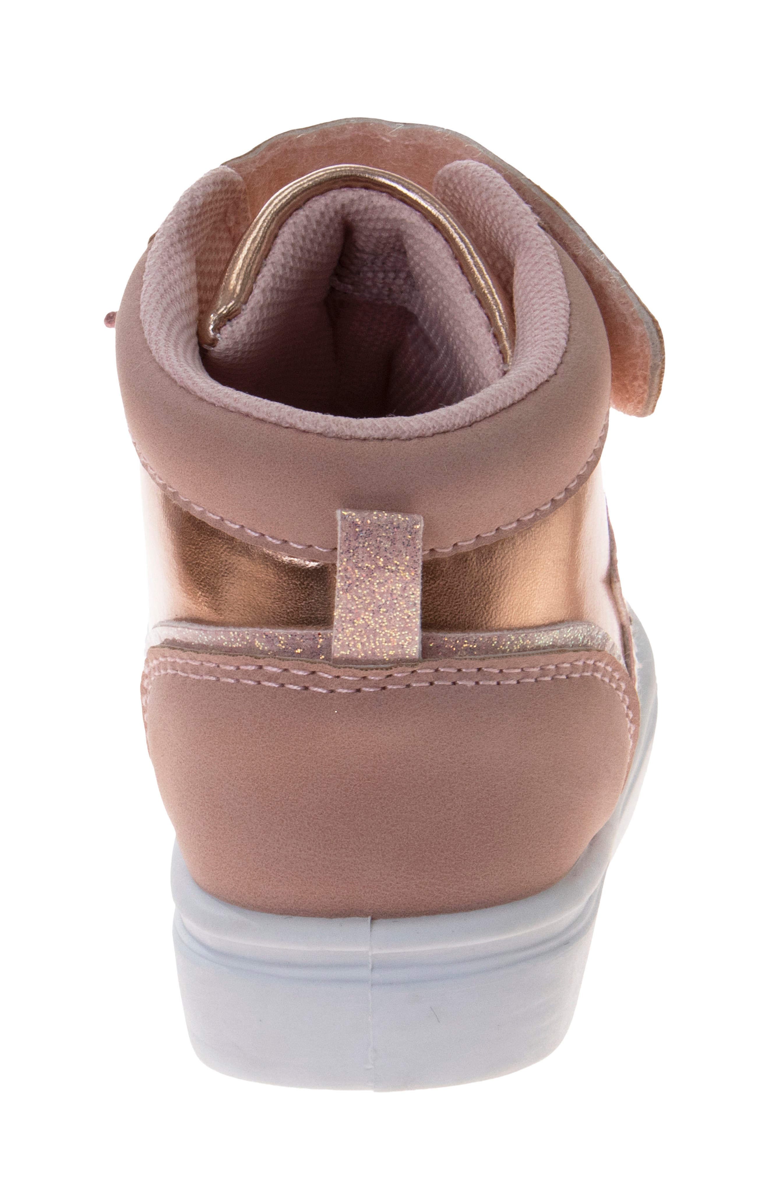 Kids' High Top Sneaker, Alternate, color, PNK ROSE GLD