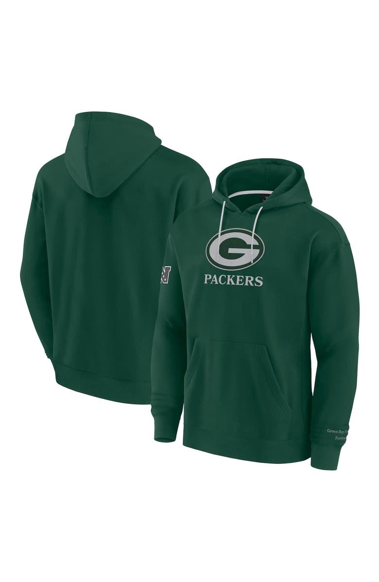 FANATICS Men's Fanatics Green Green Bay Packers Elements Pace Fleece Pullover Hoodie, Main, color,