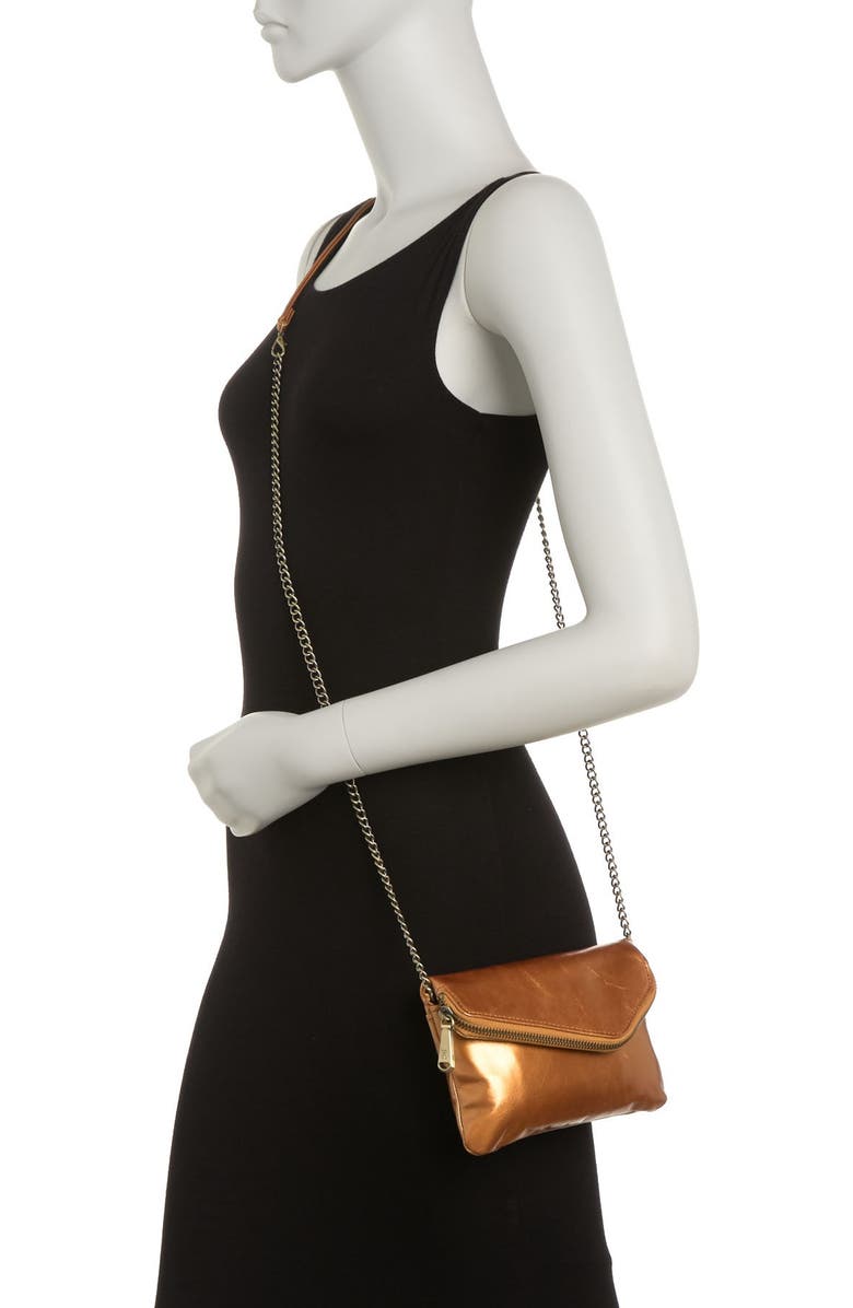 HOBO Daria Convertible Embossed Leather Clutch Crossbody Bag, Alternate, color,