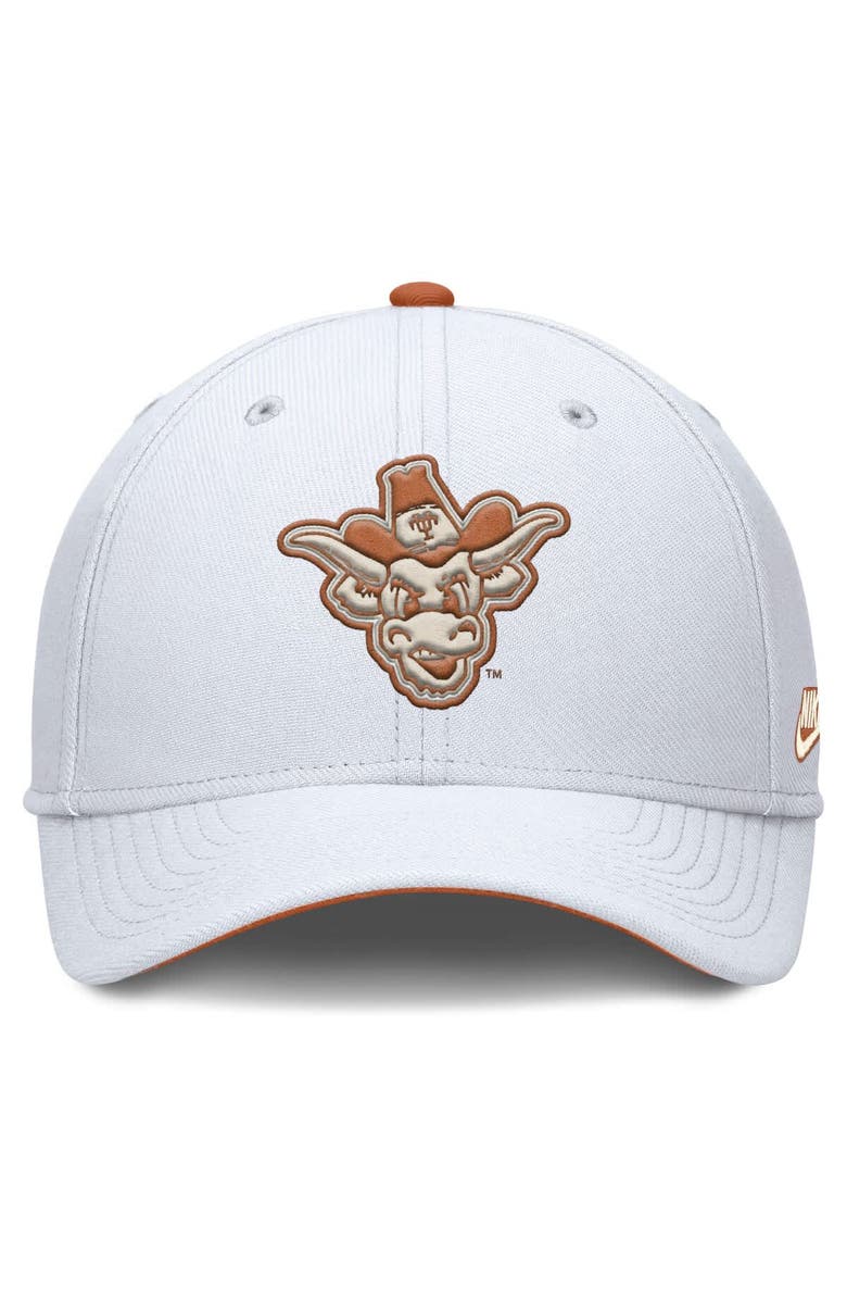 Nike Men's Nike White Texas Longhorns Legacy Rise Performance Flex Hat, Alternate, color, White