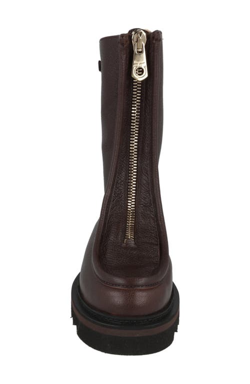 Ferragamo Leather With Gancini Hardware Ankle Boot In Brown