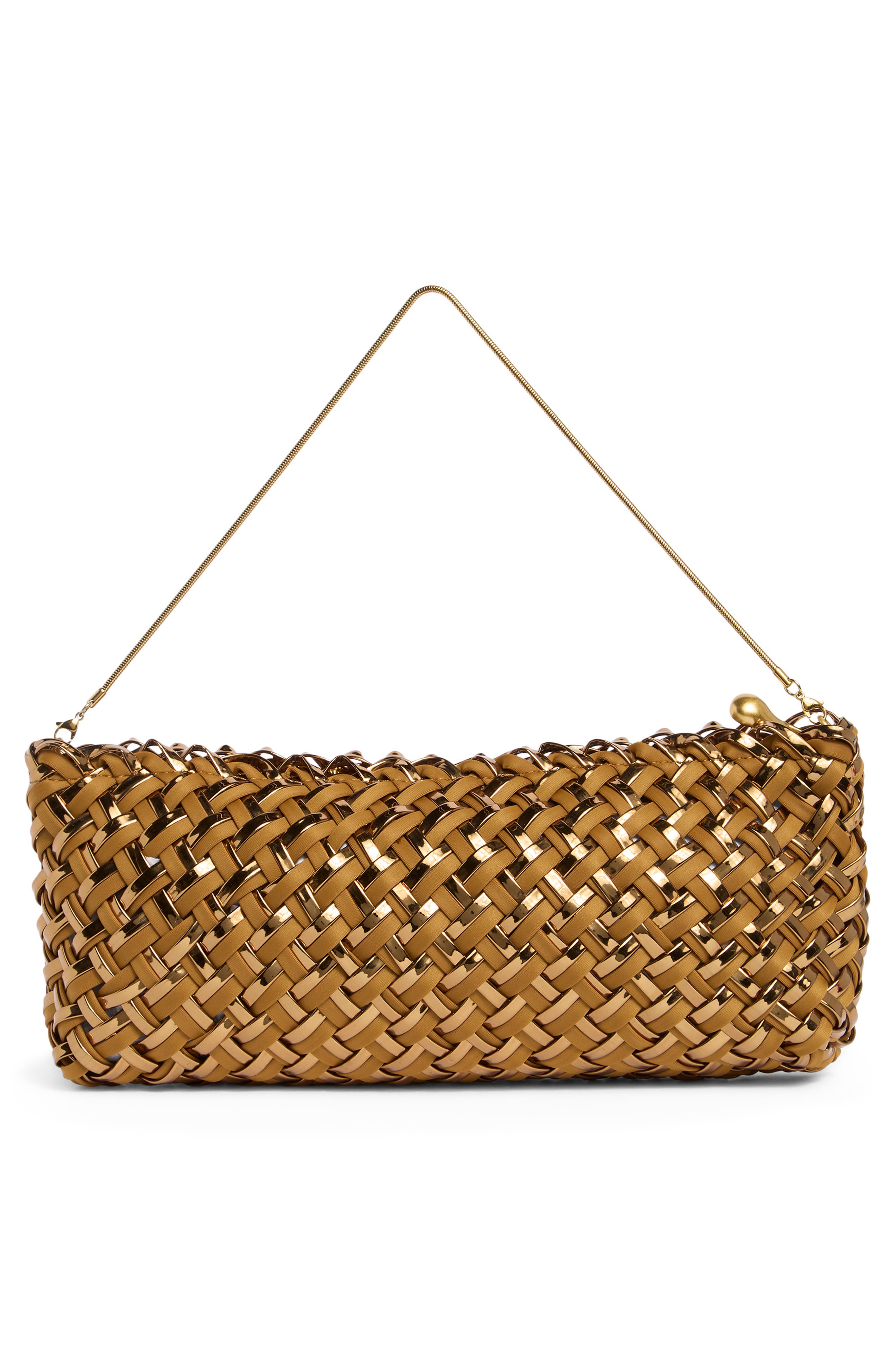 Gala Double Weave Metallic Clutch, Alternate, color, FIRENZE