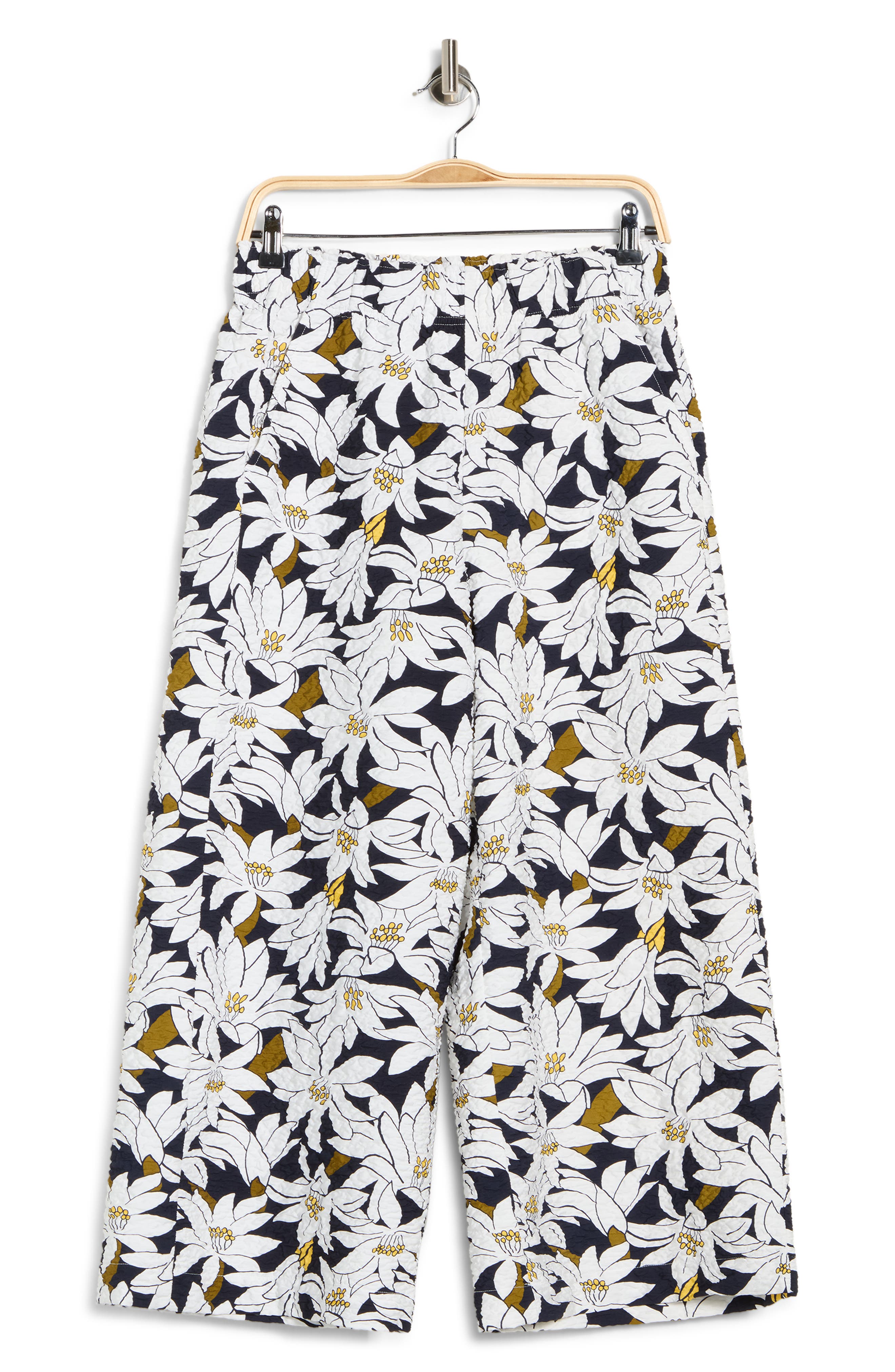 Adrianna Papell Crinkle Wide Leg Pants