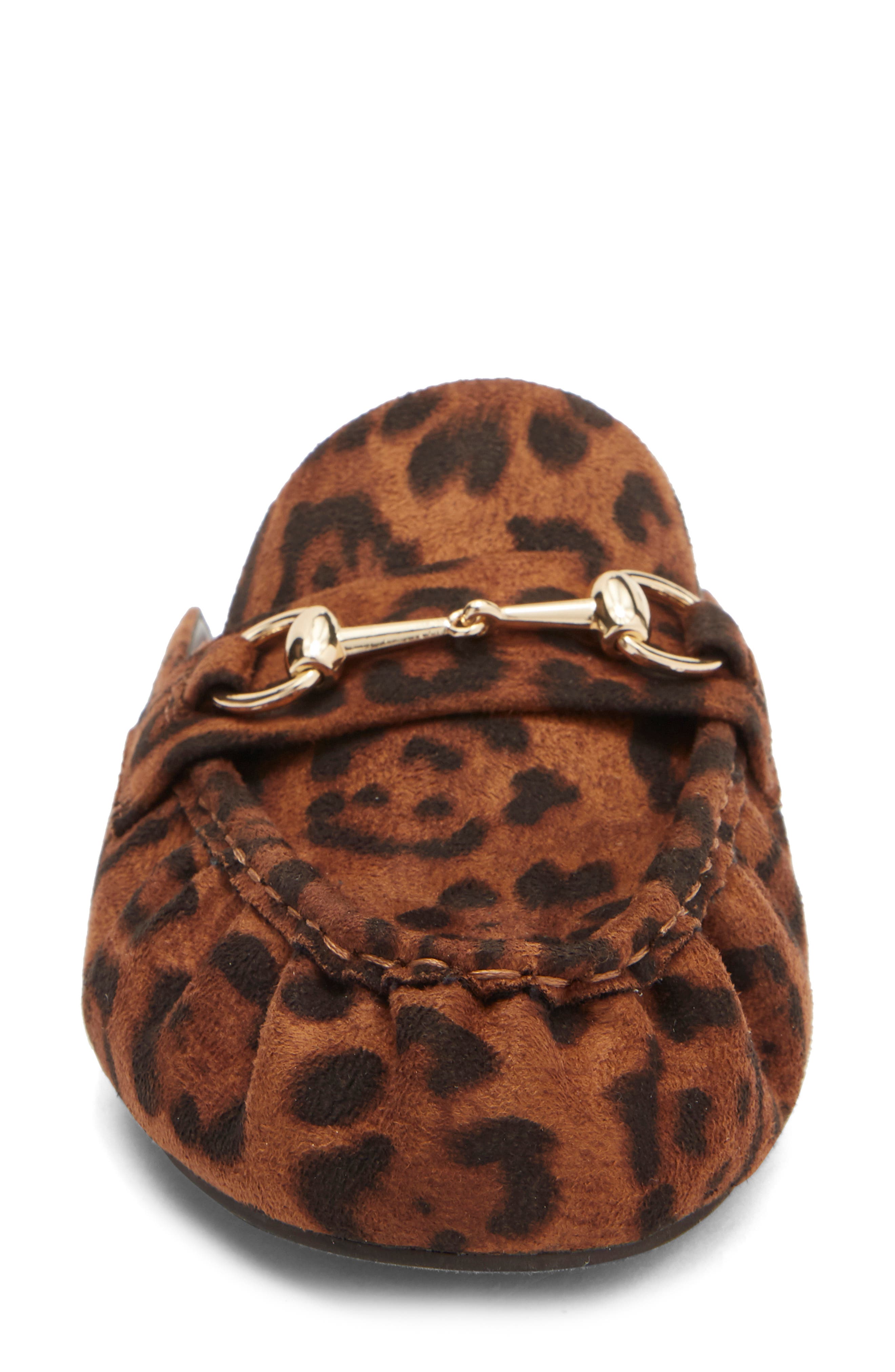 Meena Flat Mule, Alternate, color, BROWN LEOPARD