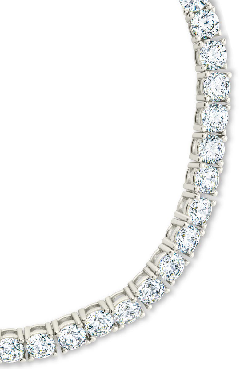 Sterling Forever Jadon Cubic Zirconia Tennis Bracelet, Alternate, color, Silver