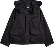 Y-3 Hooded Cotton Twill Jacket
