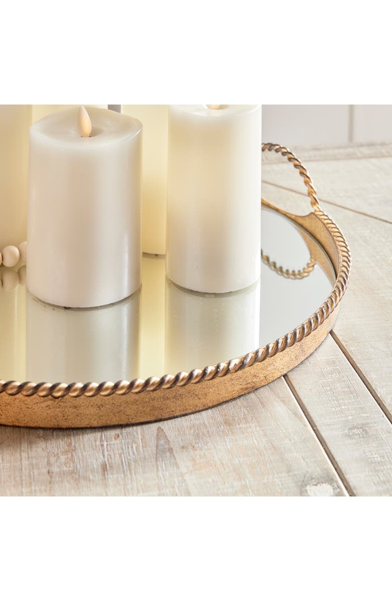 Napa Home & Garden Braiden Decorative Mirrored Trays Set of 2, Alternate, color, 