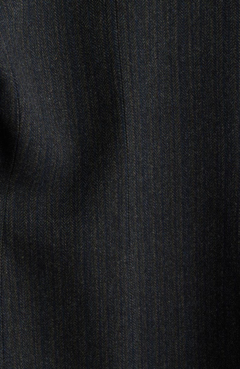 Bernardo Prescott Herringbone Coat, Alternate, color, Black/ Tan