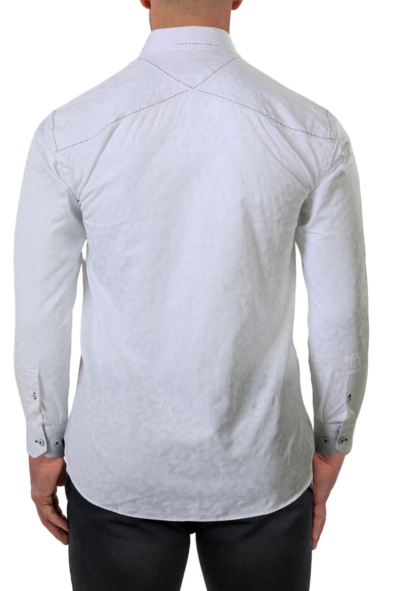 Punto Long Sleeve Woven Dress Shirt, Alternate, color, WHITE