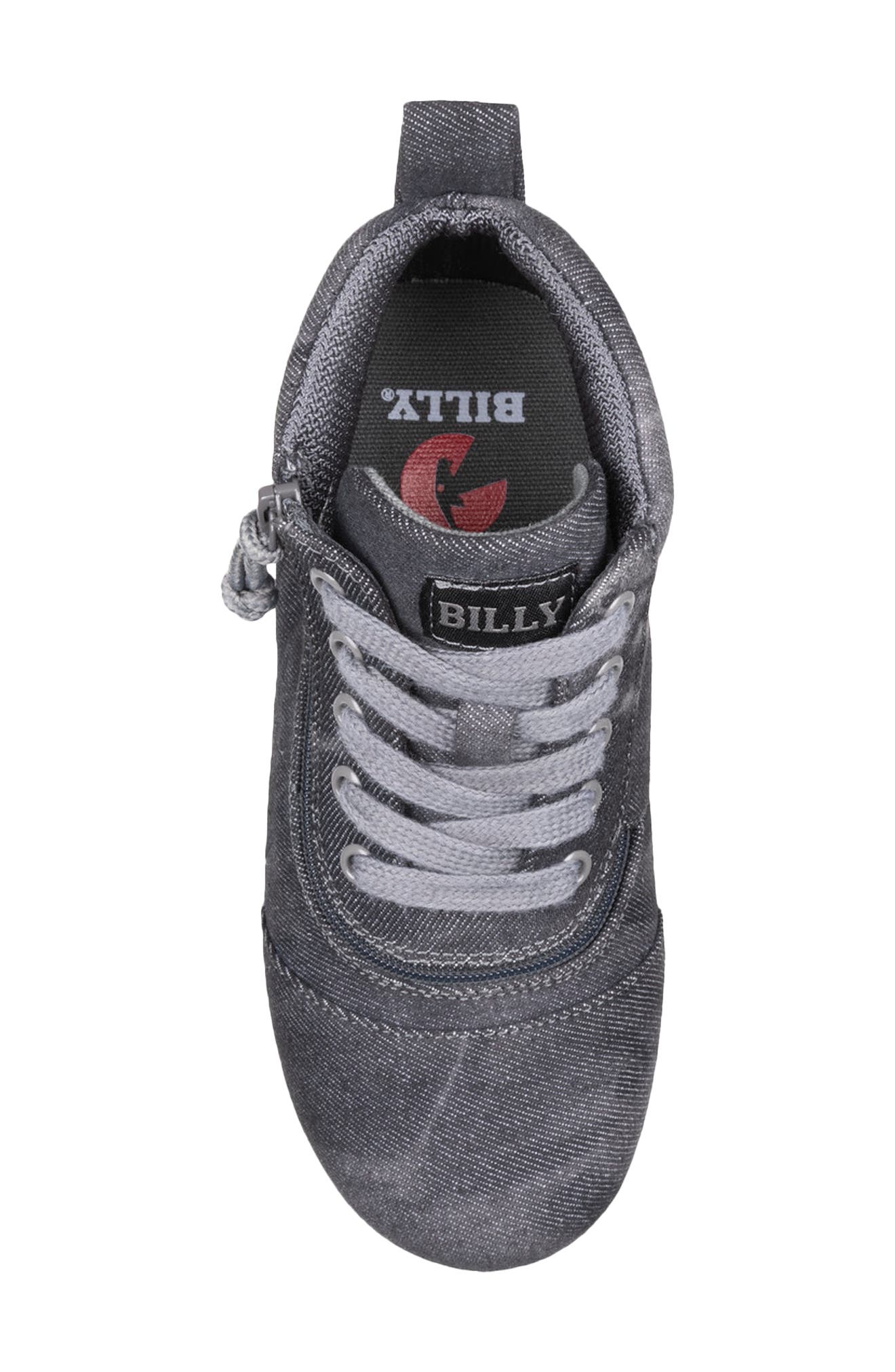 Kids' Billy High Top II Sneaker, Alternate, color, BLACK ACID WASH