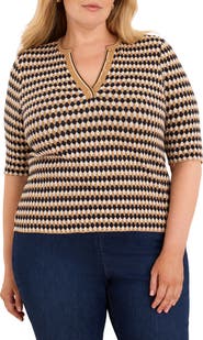 NIC+ZOE Jacquard Sweater