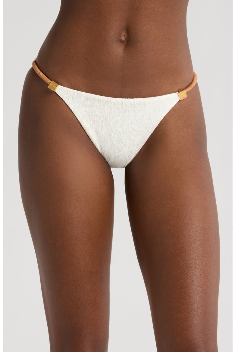 Firenze Aika Double Strap Bikini Bottoms, Main, color, WHITE