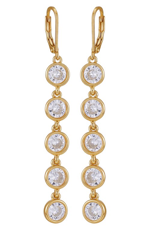 Vince Camuto Stone Linear Earrings In Gold