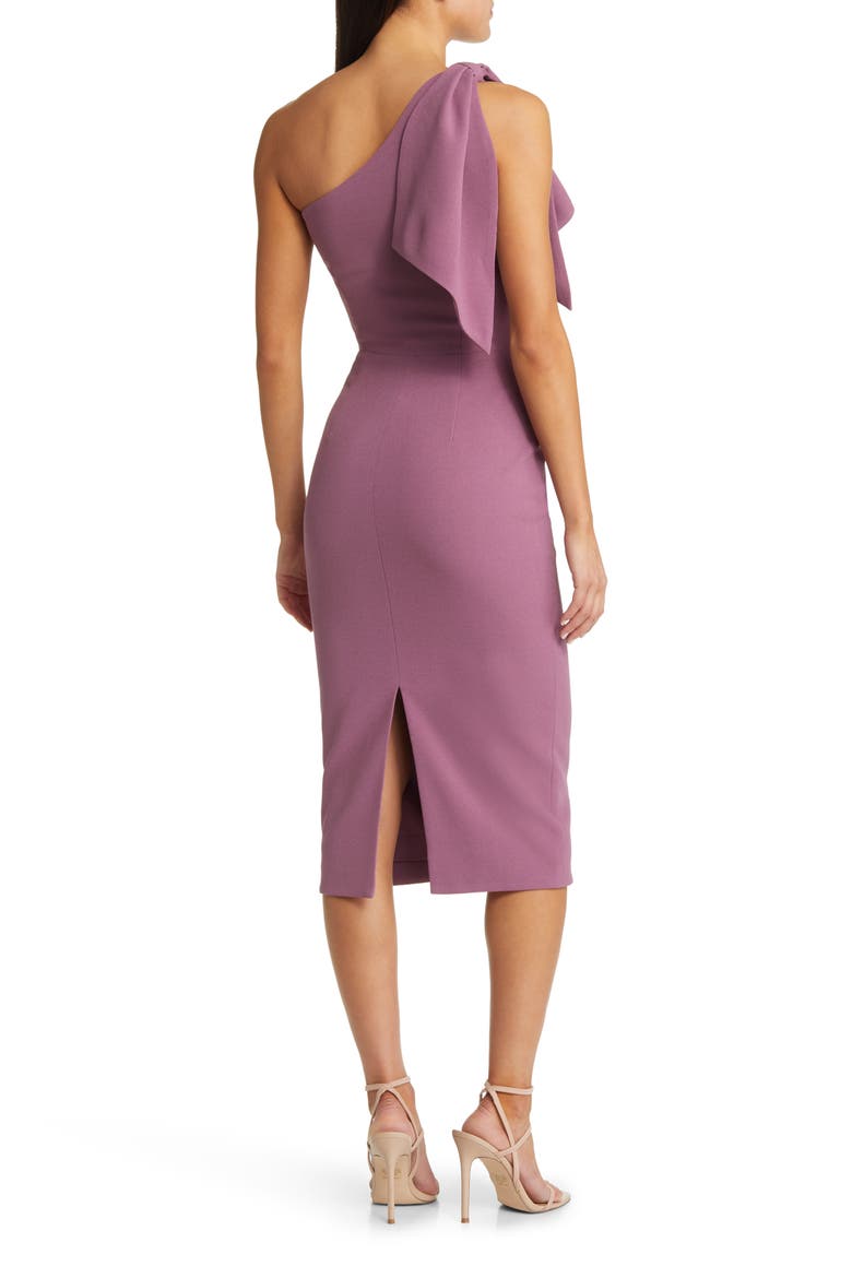 Tiffany One-Shoulder Midi Dress, Alternate, color, ORCHID