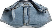 McQueen Manta Denim Clutch