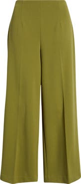 Anne Klein Pull-On Crop Wide Leg Pants