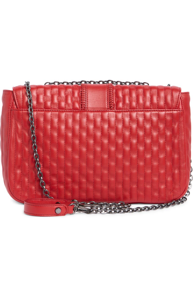 Longchamp Amazone Medium Quilted Leather Crossbody Bag, Alternate, color, Red