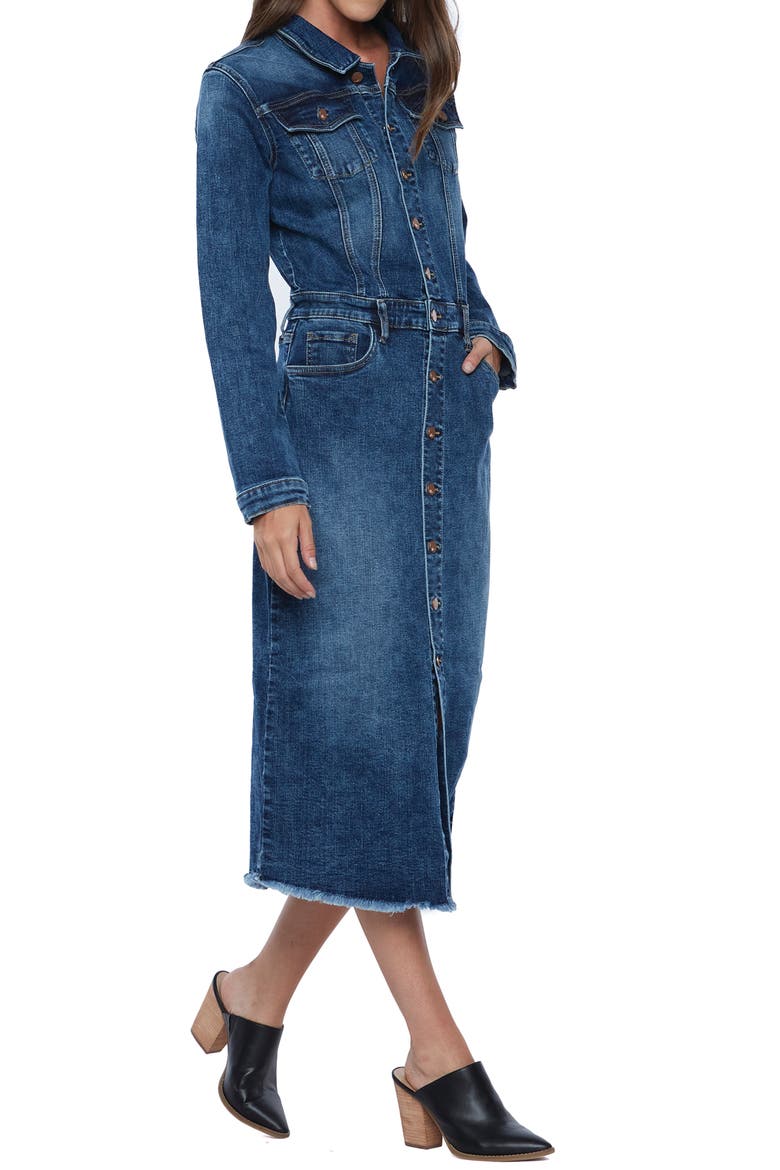 Wash Lab Denim Piece Dyed Denim Dress (Women)