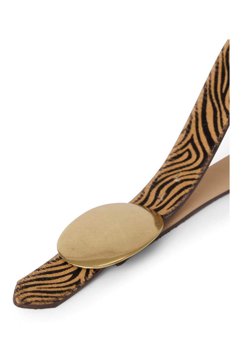 Myra Calf Hair Belt, Alternate, color, TIGER BRASS