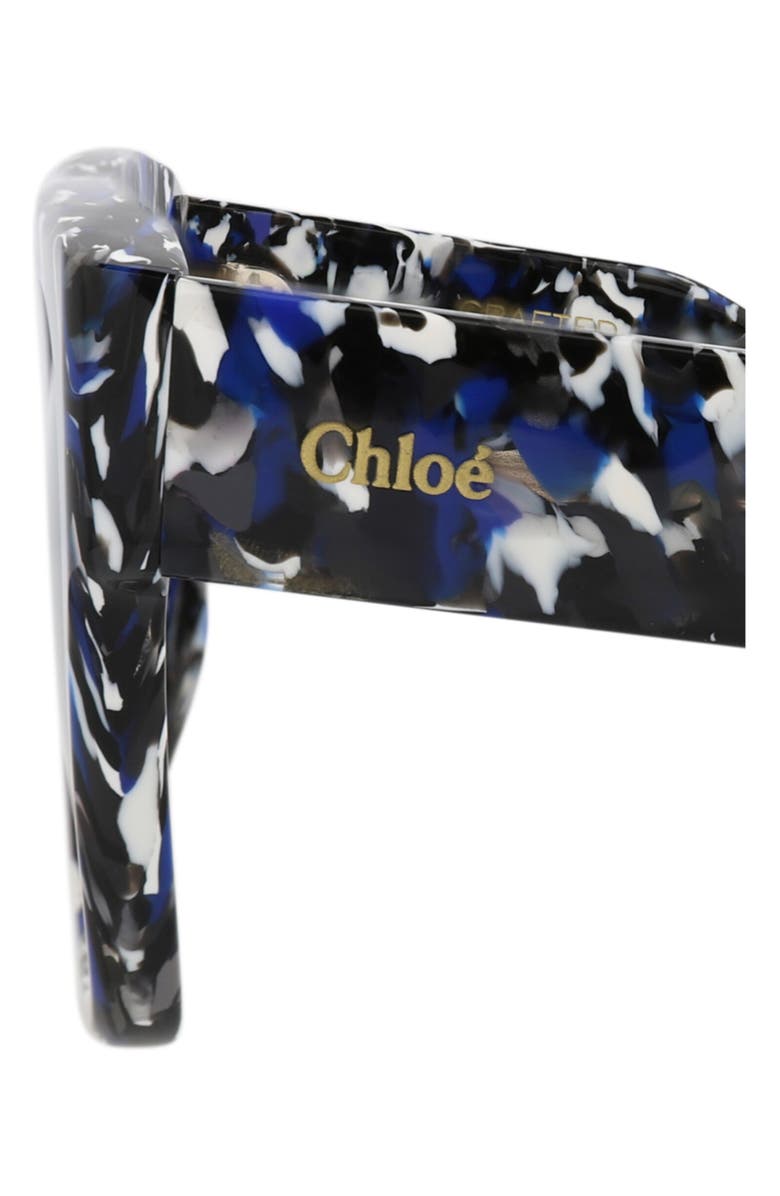 Chloé 55mm Square Sunglasses, Alternate, color, Havana Havana Grey