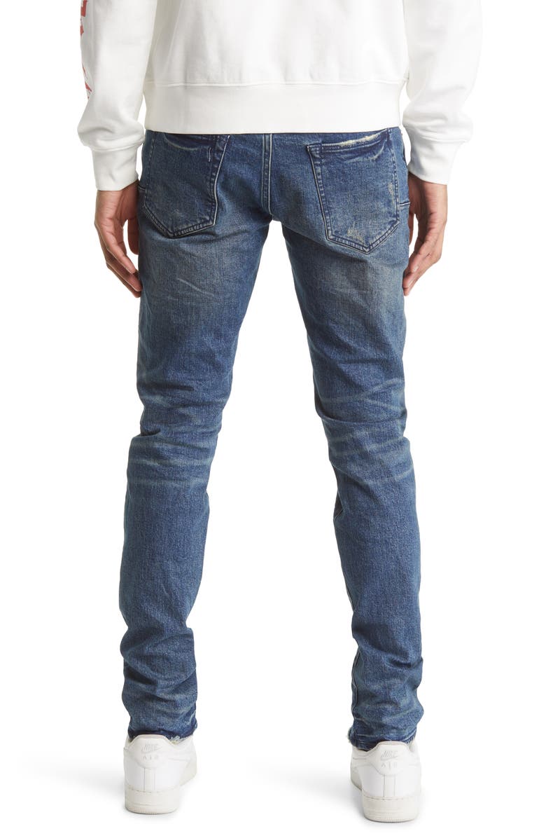 PURPLE BRAND P001 Skinny Jeans, Alternate, color, Vintage Dirty Mid Indigo